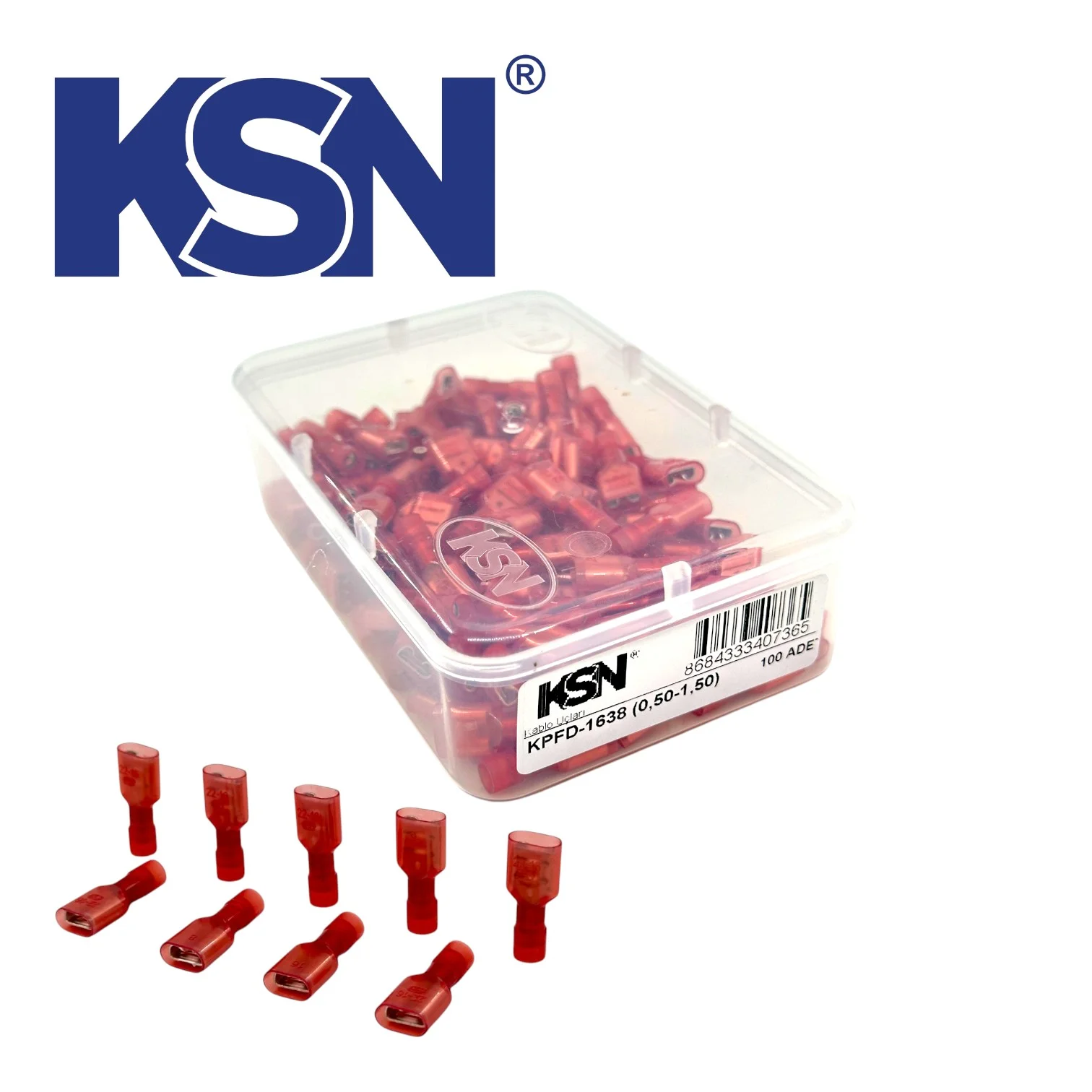 KFFD-2488 TAM İZOLE FASTON DİŞİ K.UCU