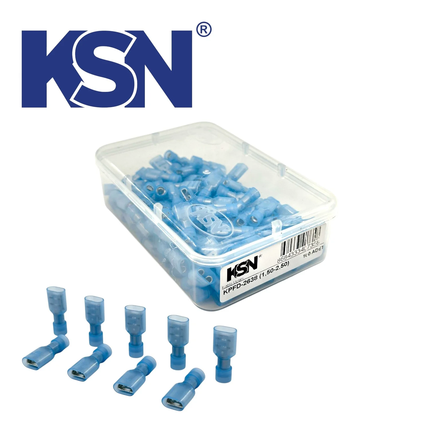 KFFD-2488/5 TAM İZOLE FASTON DİŞİ K.UCU
