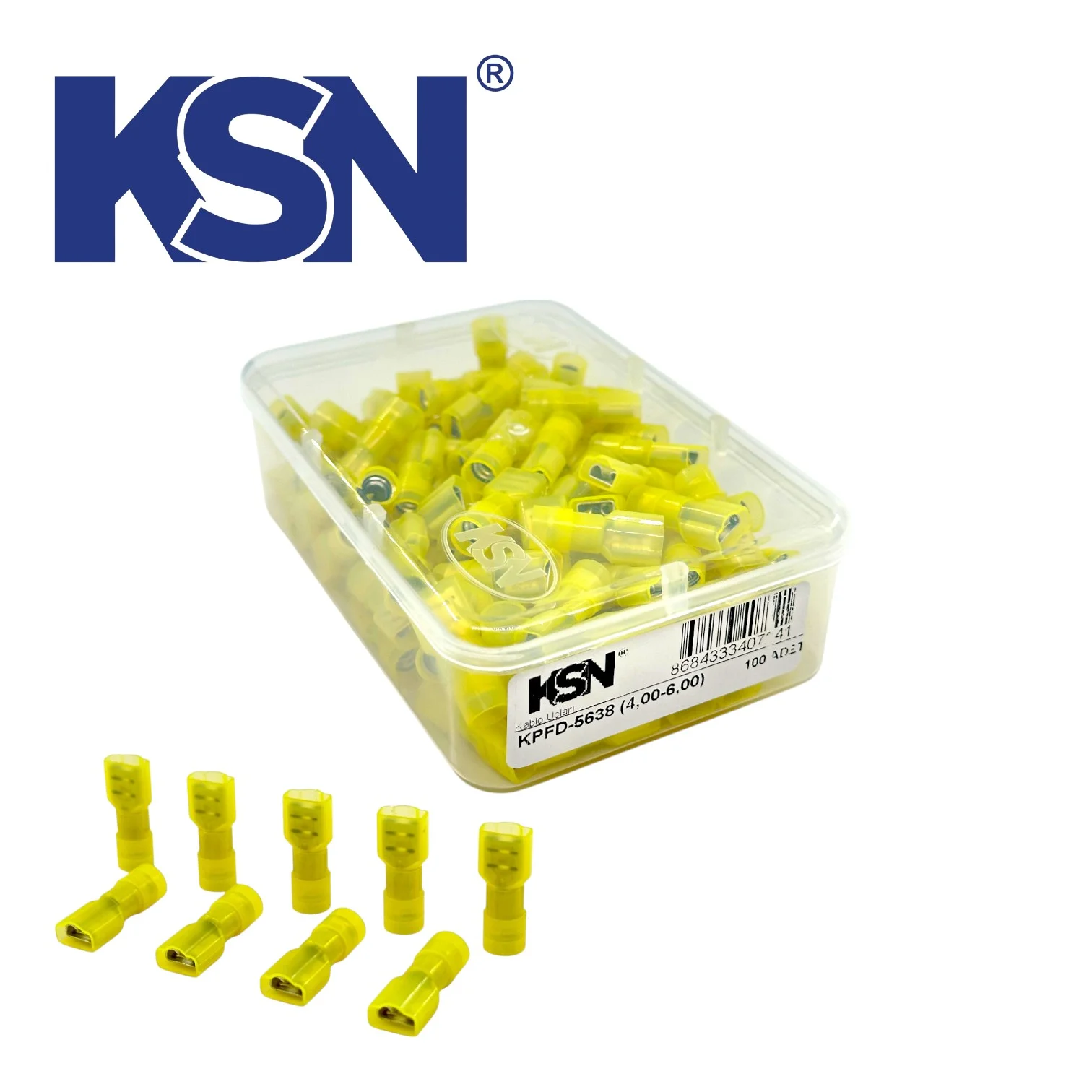 KFFD-2638 TAM İZOLE FASTON DİŞİ K.UCU